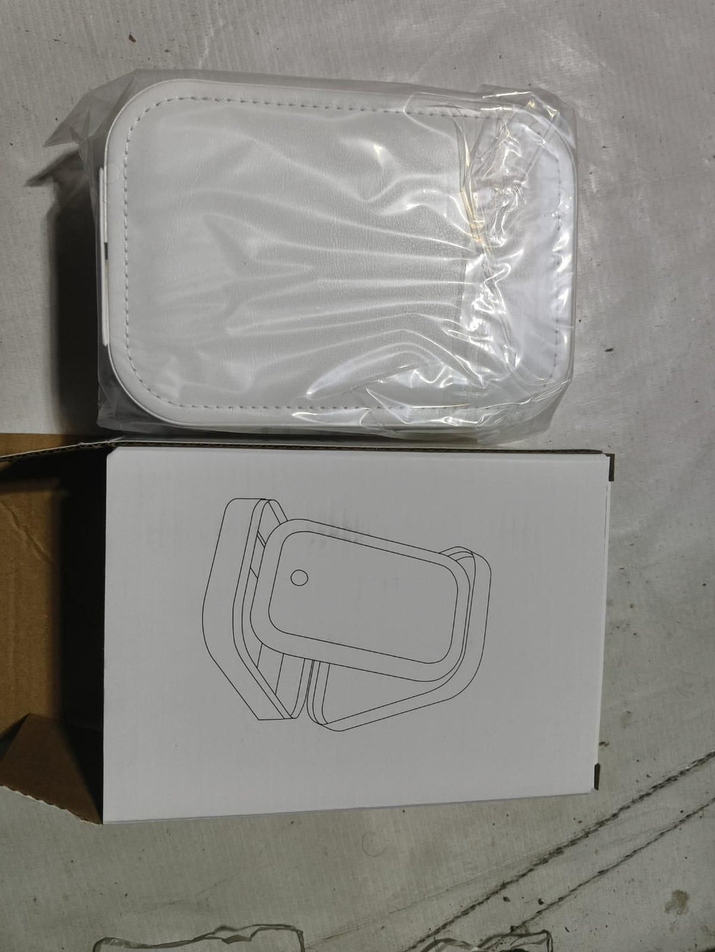 White Jewelry Box with LED Mirror